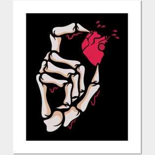 Heart and skull Posters and Art